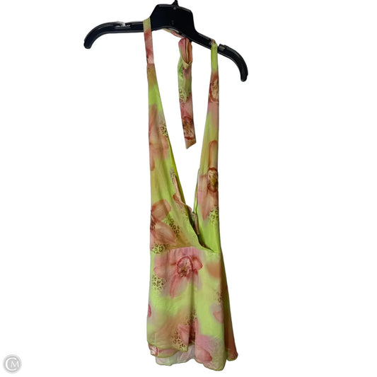 Top Sleeveless By Shein In Green, Size: M