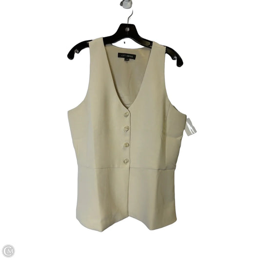 Top Sleeveless By Loft In Cream, Size: L