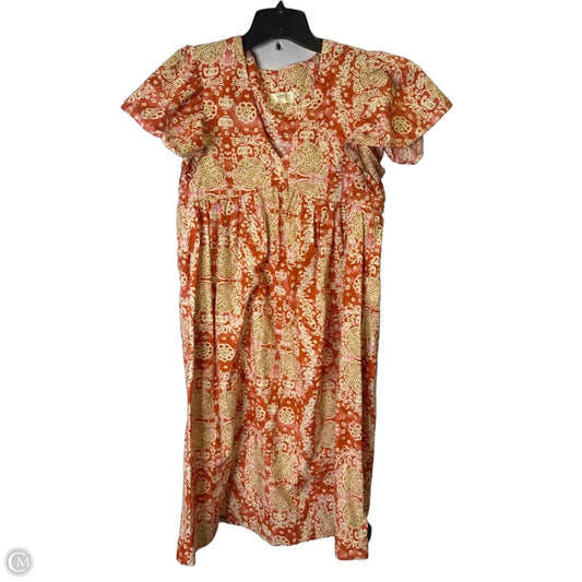 Dress Casual Short By Maeve In Orange, Size: Sp