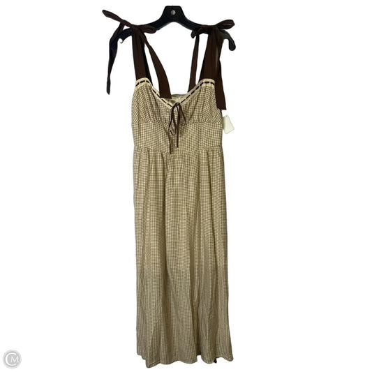 Dress Casual Midi By Blu Pepper In Brown, Size: L