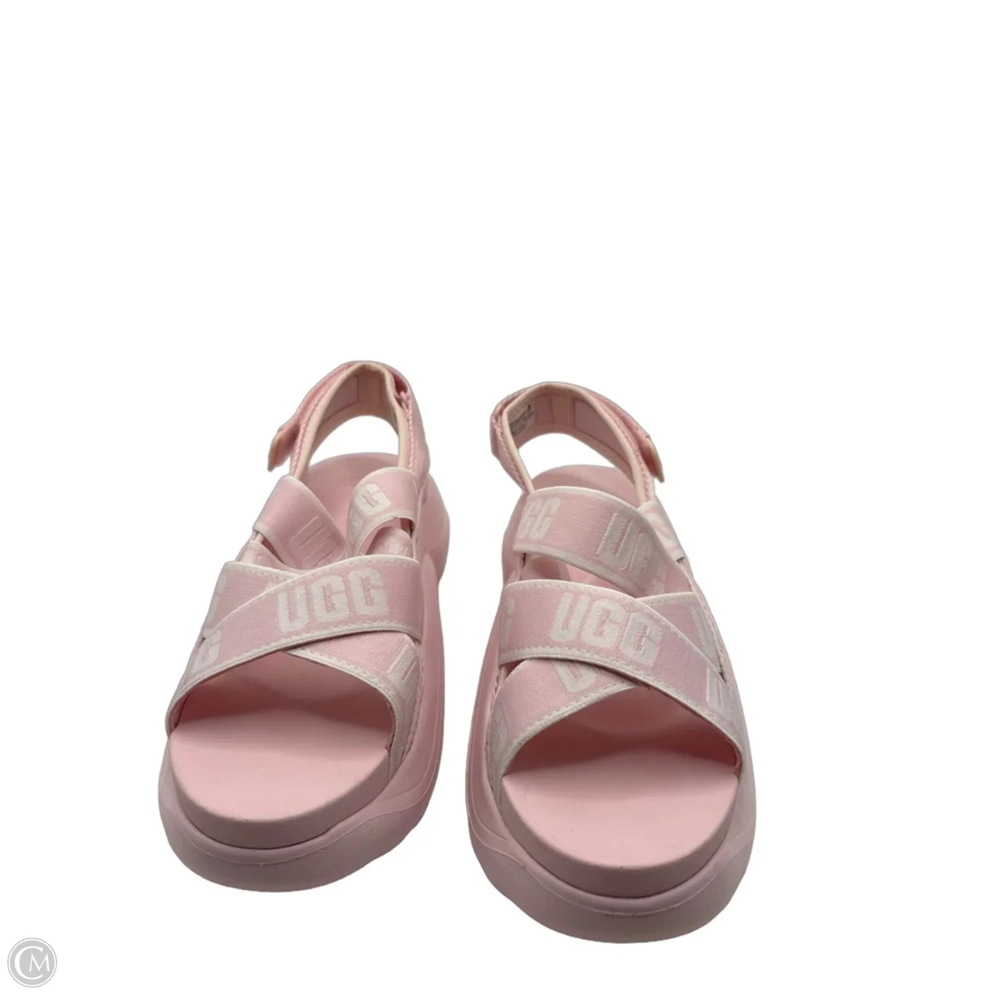 Sandals Designer By Ugg In Pink, Size: 8