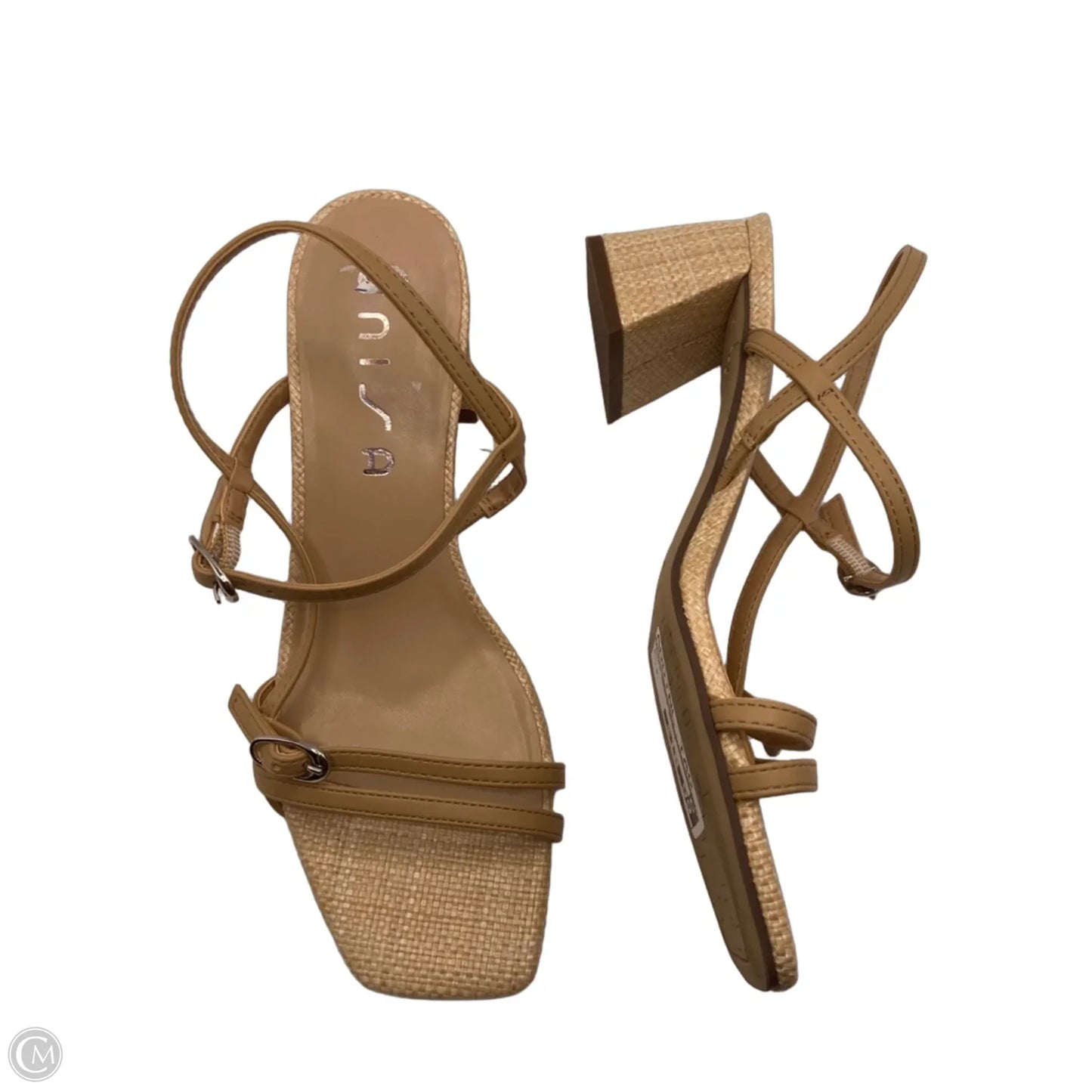 Shoes Heels Block By Unisa In Tan, Size: 8