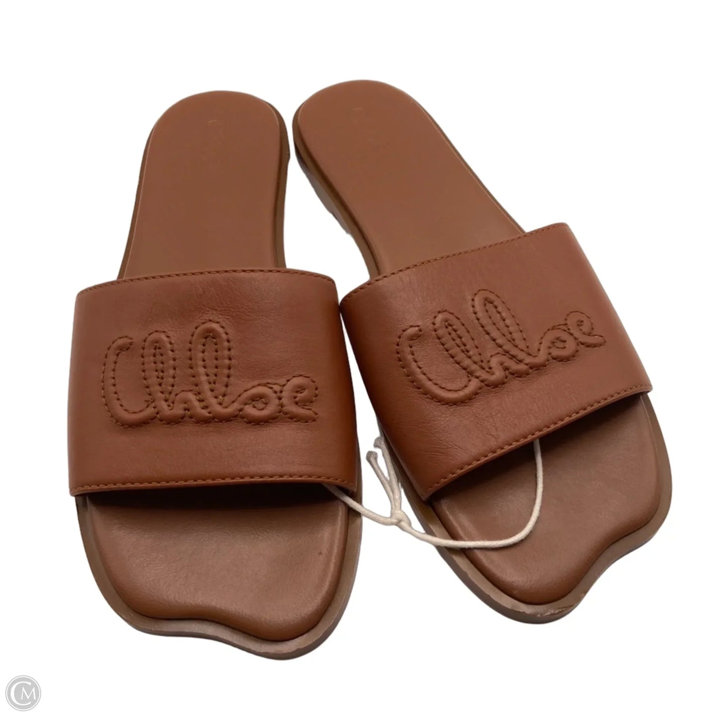 Sandals Luxury Designer By Chloe In Brown, Size: 7
