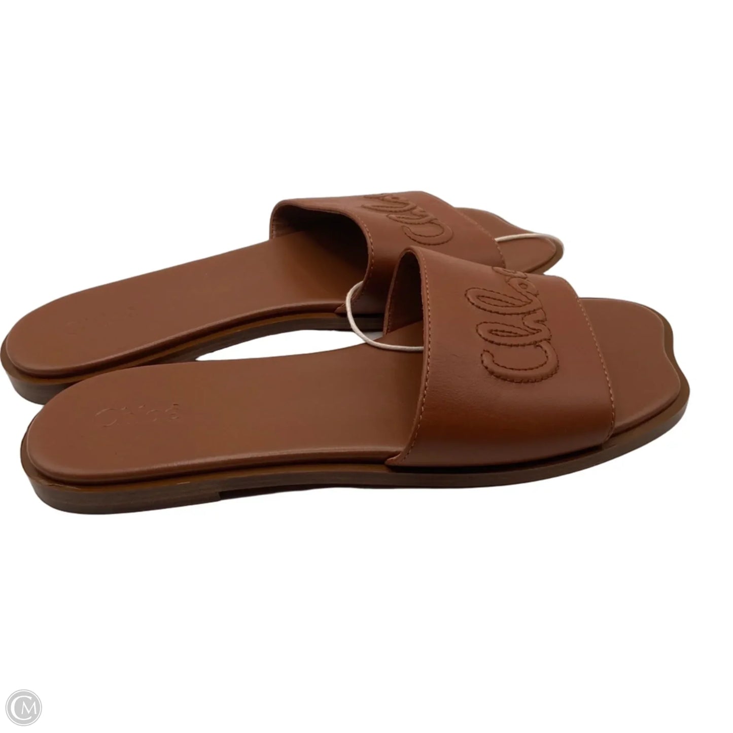 Sandals Luxury Designer By Chloe In Brown, Size: 7