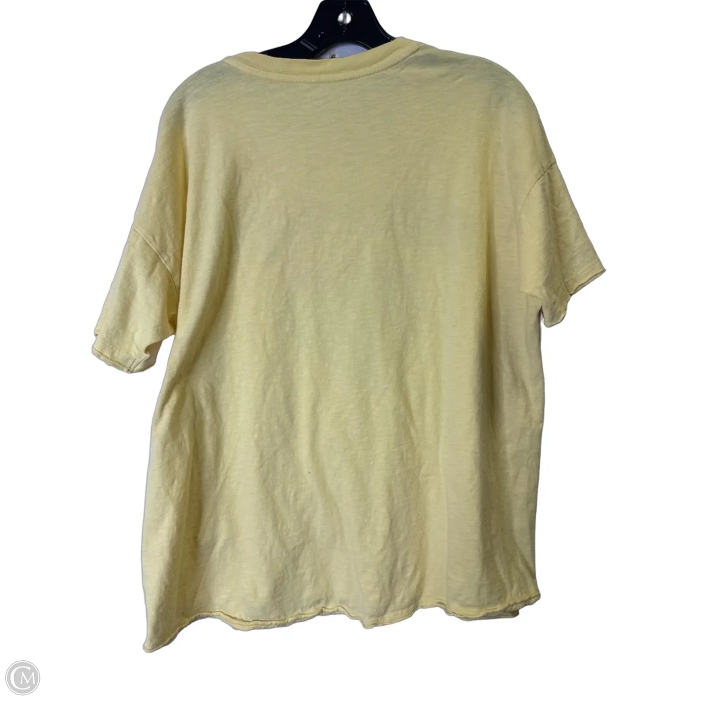Top Short Sleeve Basic By Aerie In Yellow, Size: S