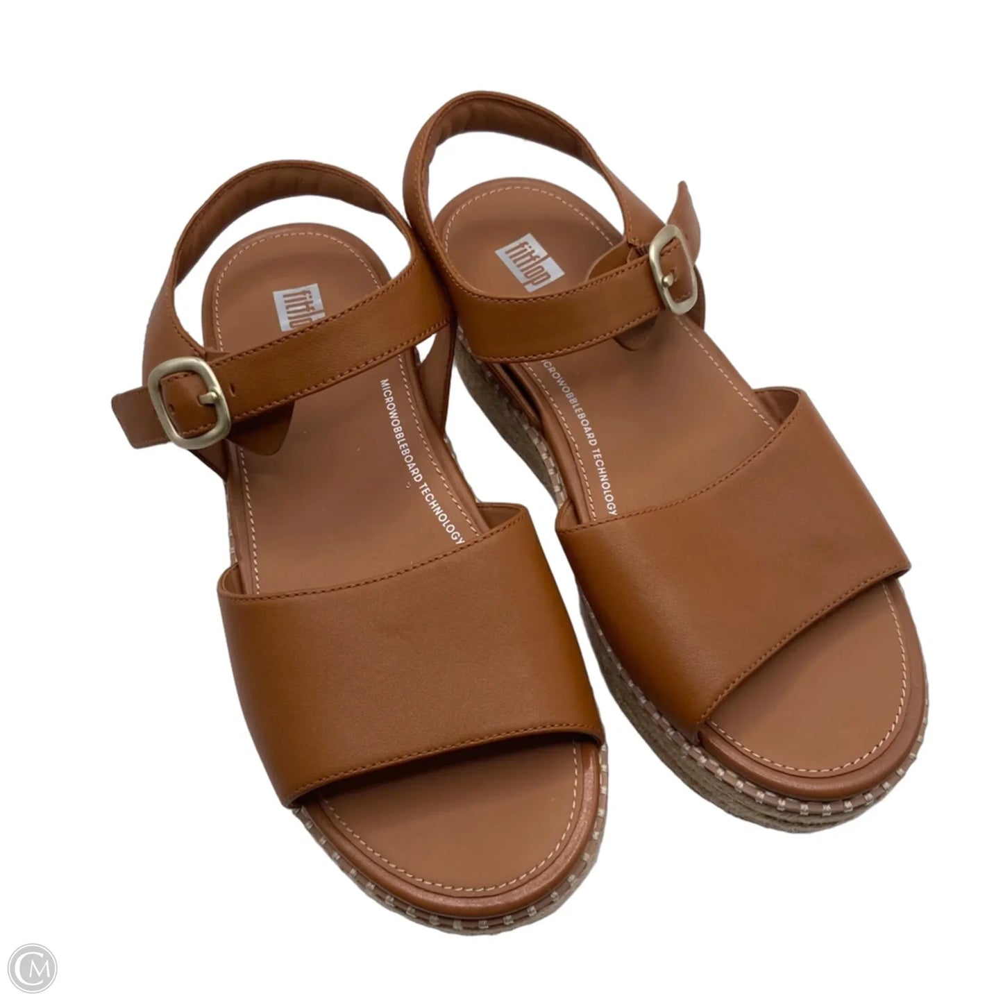 Sandals Heels Platform By Fitflop In Brown, Size: 7.5
