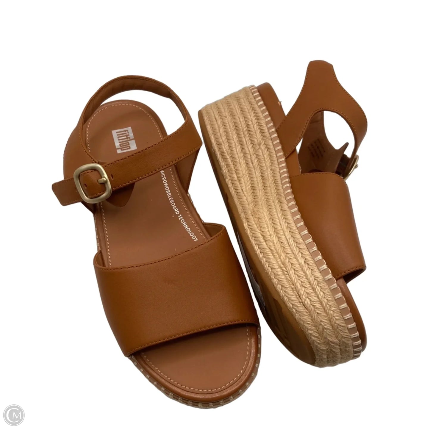 Sandals Heels Platform By Fitflop In Brown, Size: 7.5