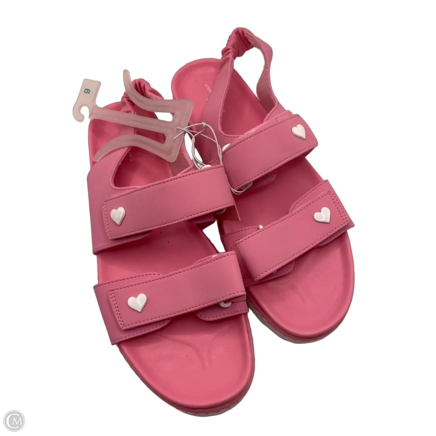 Sandals Flats By Stoney Clover Lane In Pink, Size: 9