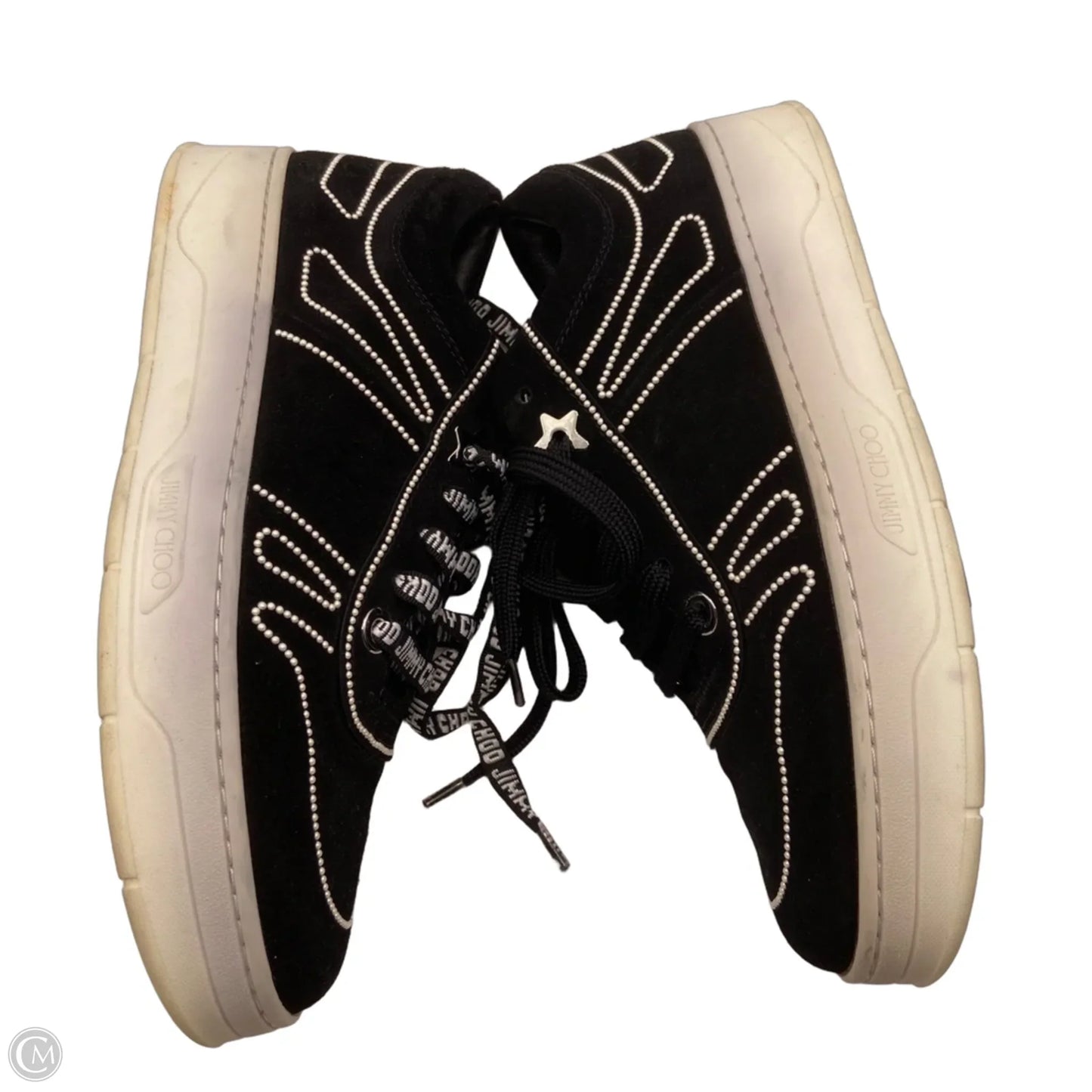Shoes Luxury Designer By Jimmy Choo In Black, Size: 9.5