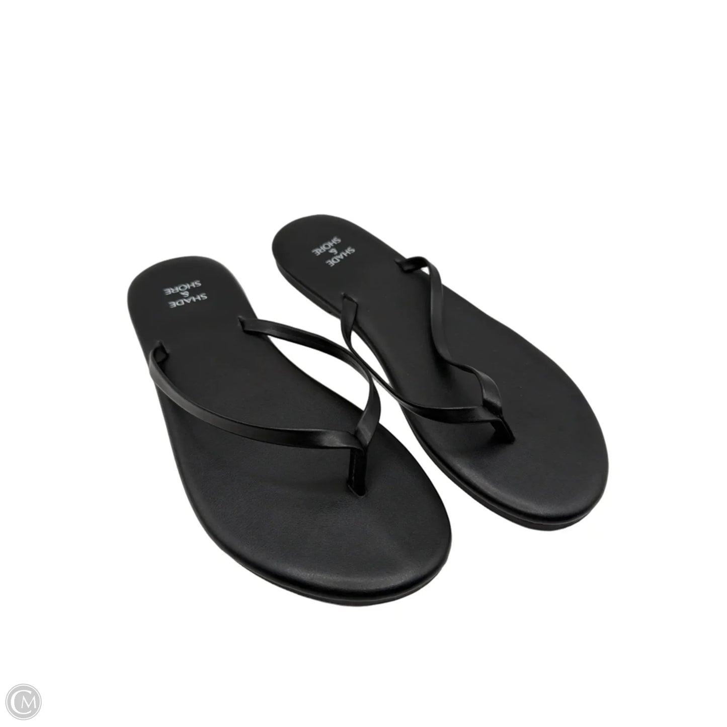 Sandals Flip Flops By Shade & Shore In Black, Size: 7