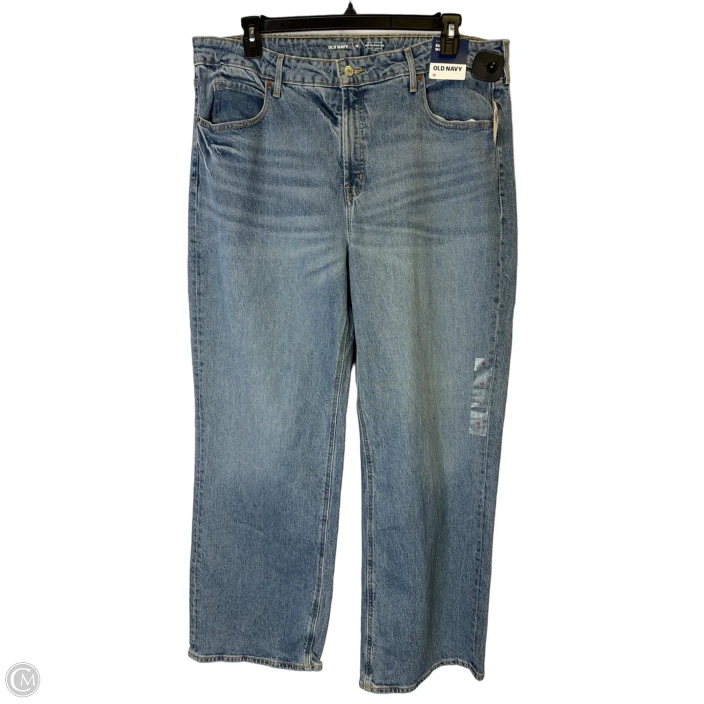 Jeans Wide Leg By Old Navy In Blue Denim, Size: 18