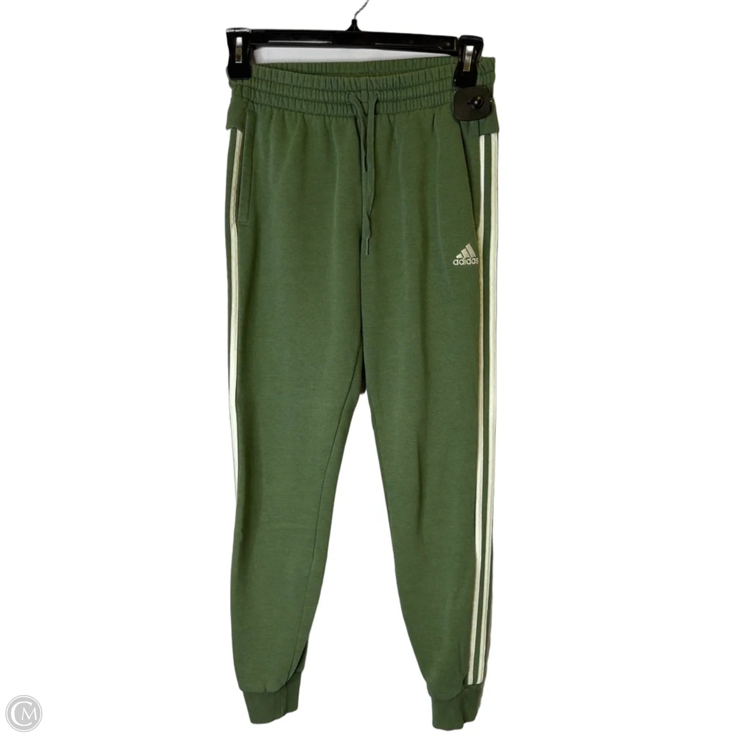 Athletic Pants By Adidas In Green, Size: S