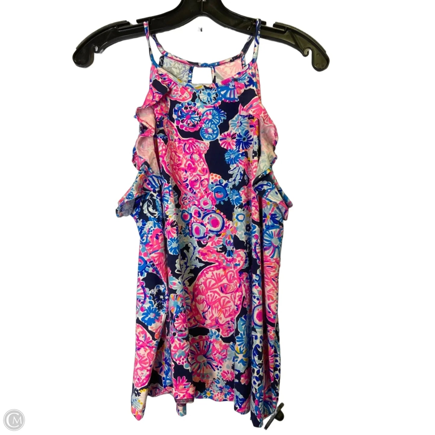Top Sleeveless By Cmb In Blue & Pink, Size: M