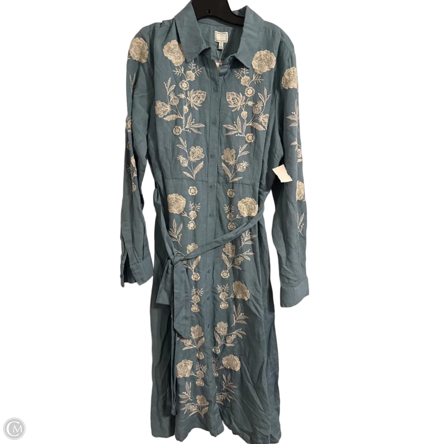 Dress Casual Maxi By Crown And Ivy In Blue, Size: Xxl