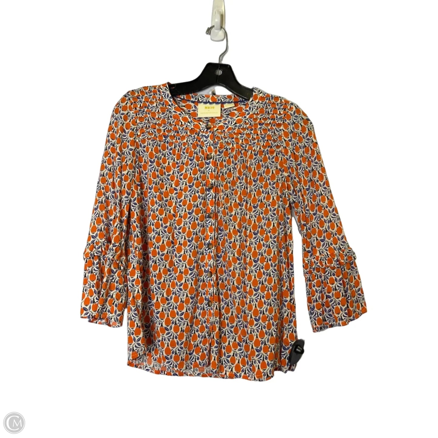Top Long Sleeve By Maeve In Orange, Size: Xs