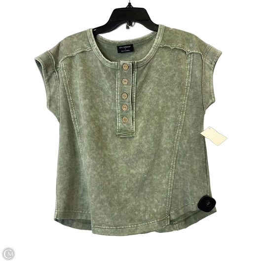 Top Short Sleeve By Blu Pepper In Green, Size: S