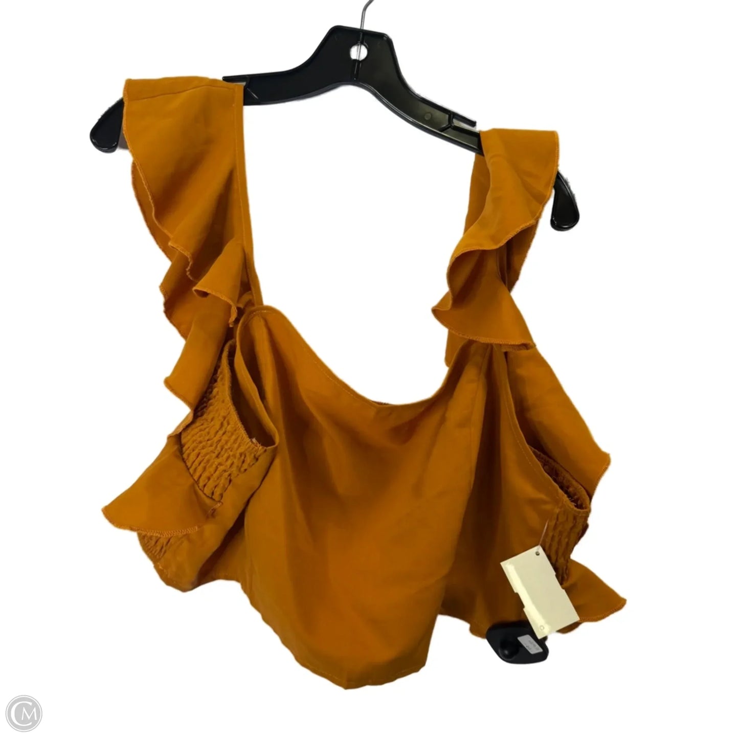 Top Sleeveless By Shein In Orange, Size: 3x