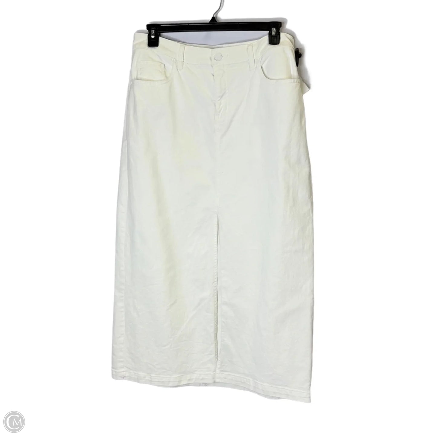 Skirt Maxi By Lane Bryant In White Denim, Size: 14