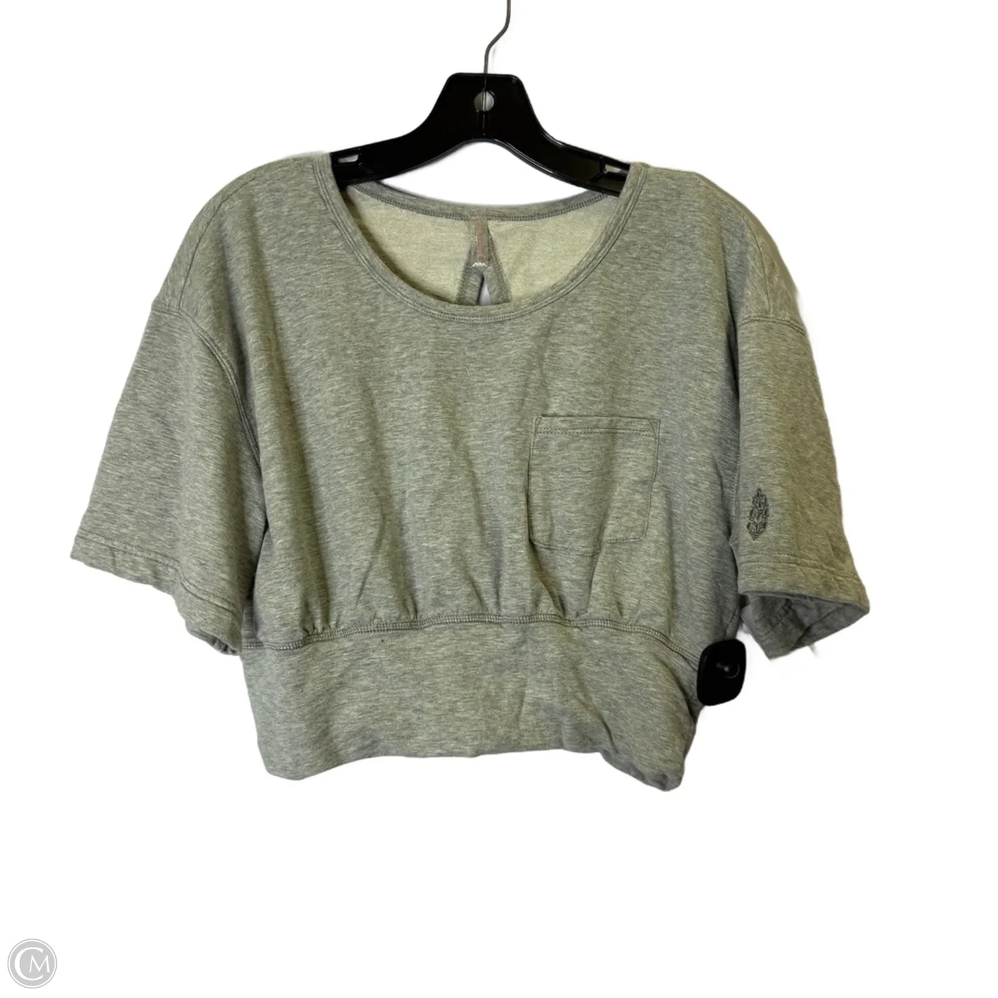 Athletic Top Short Sleeve By Free People In Grey, Size: M