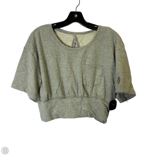 Athletic Top Short Sleeve By Free People In Grey, Size: M