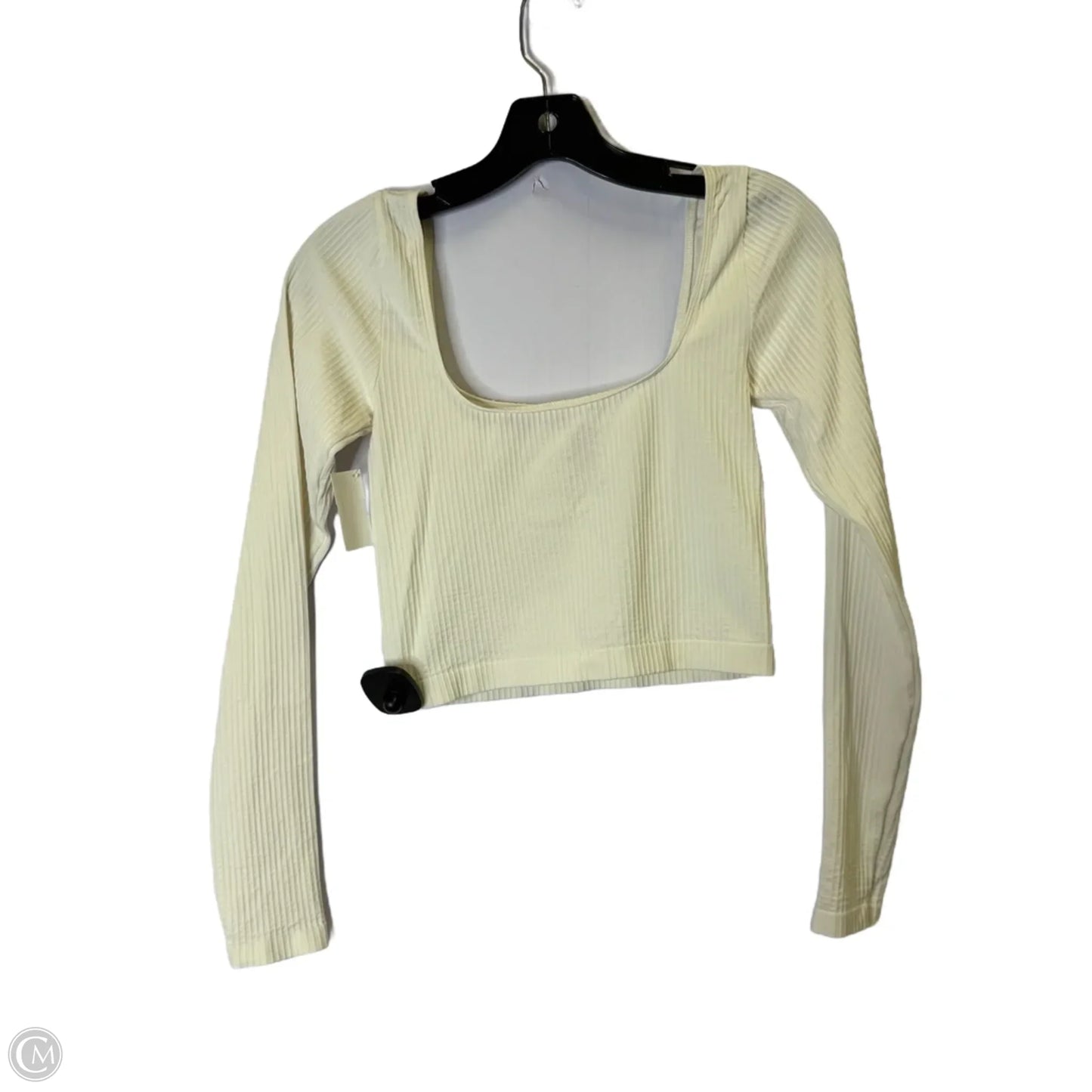 Top Long Sleeve Basic By Anthropologie In White, Size: S
