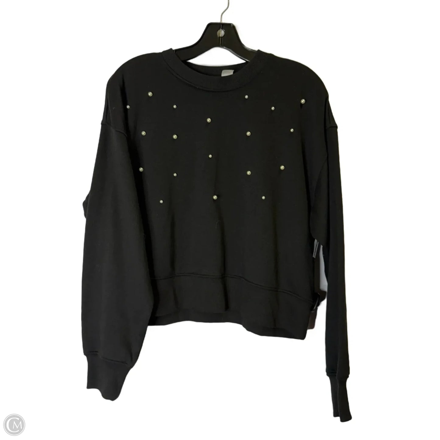 Sweatshirt Crewneck By Divided In Black, Size: S