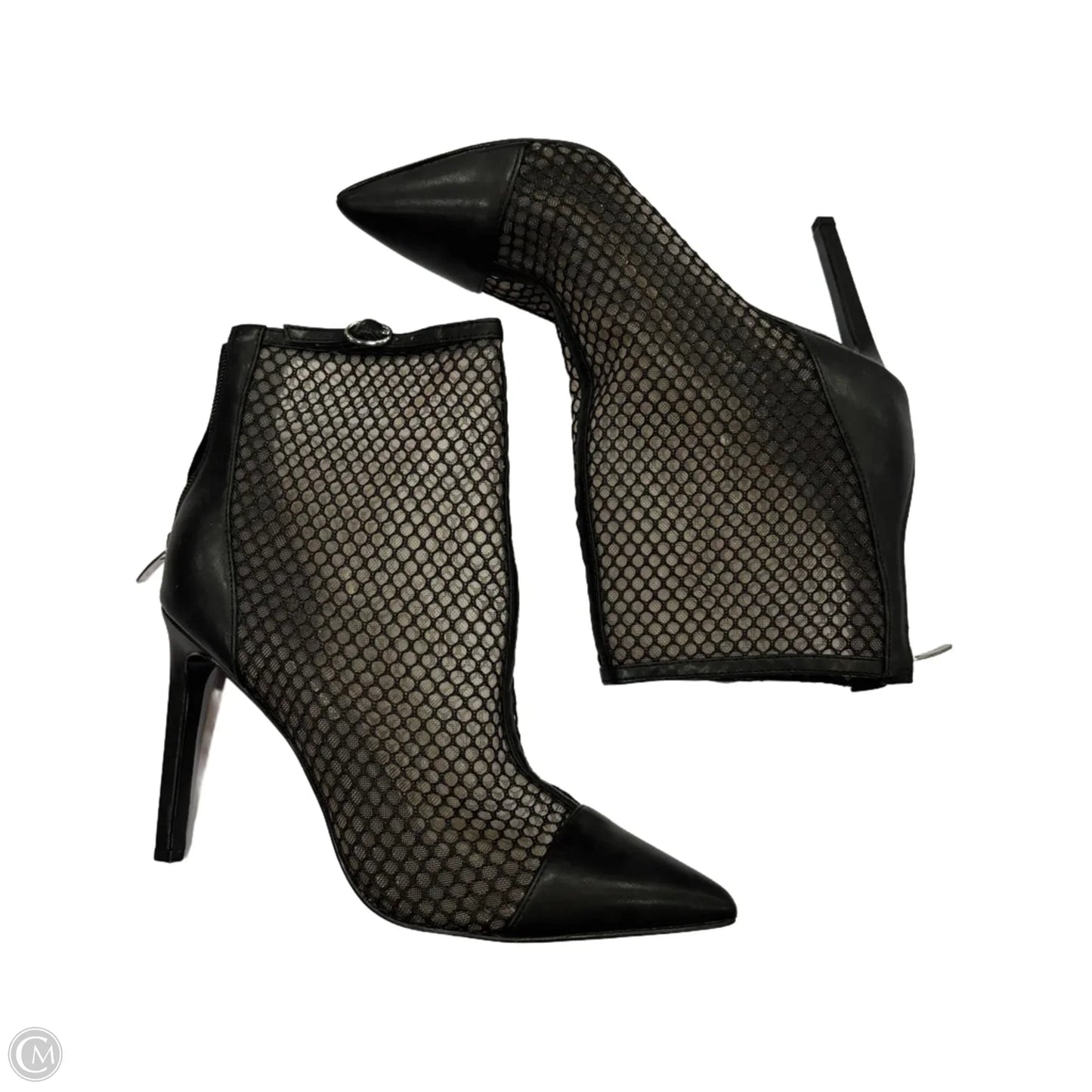 Boots Ankle Heels By Nine West In Black, Size: 8