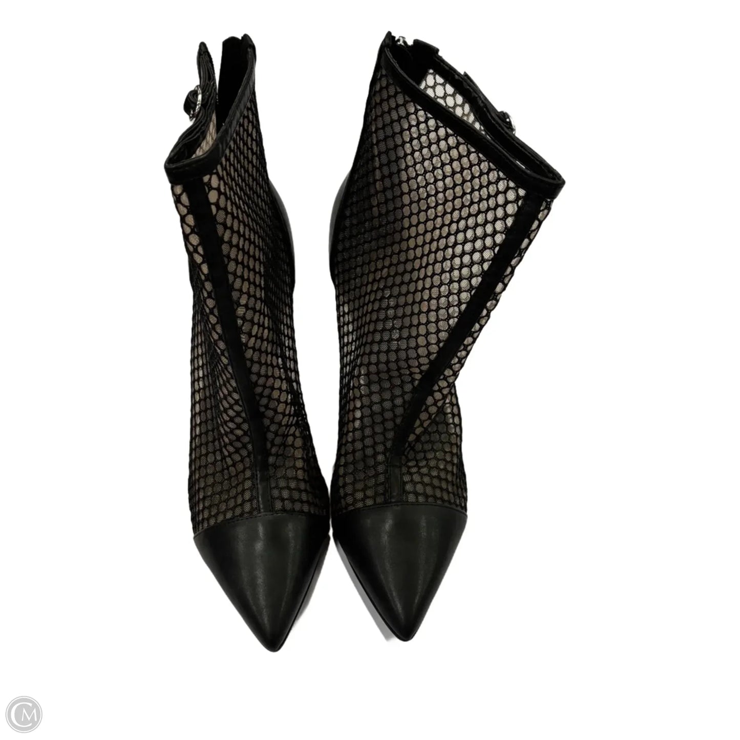 Boots Ankle Heels By Nine West In Black, Size: 8