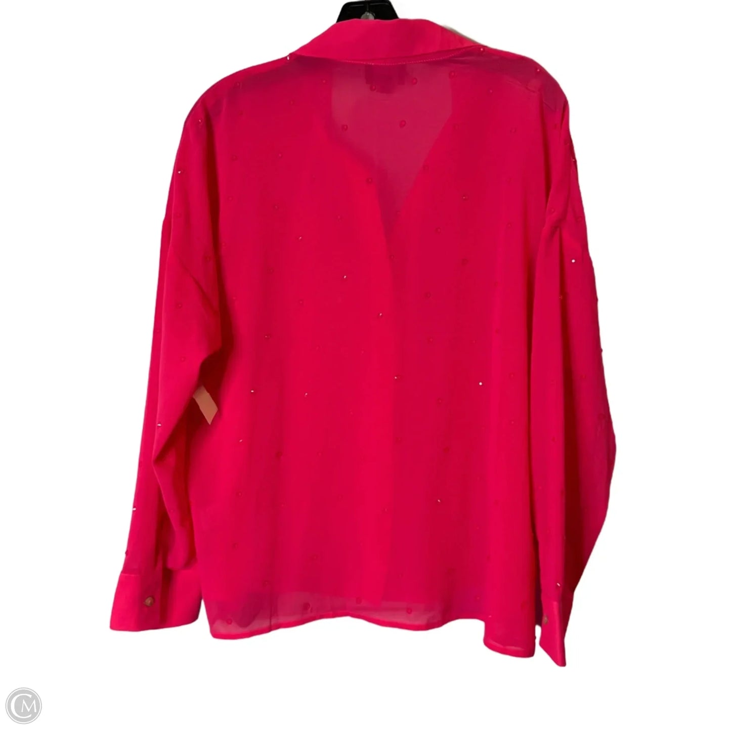 Top Long Sleeve By Lumiere In Pink, Size: M