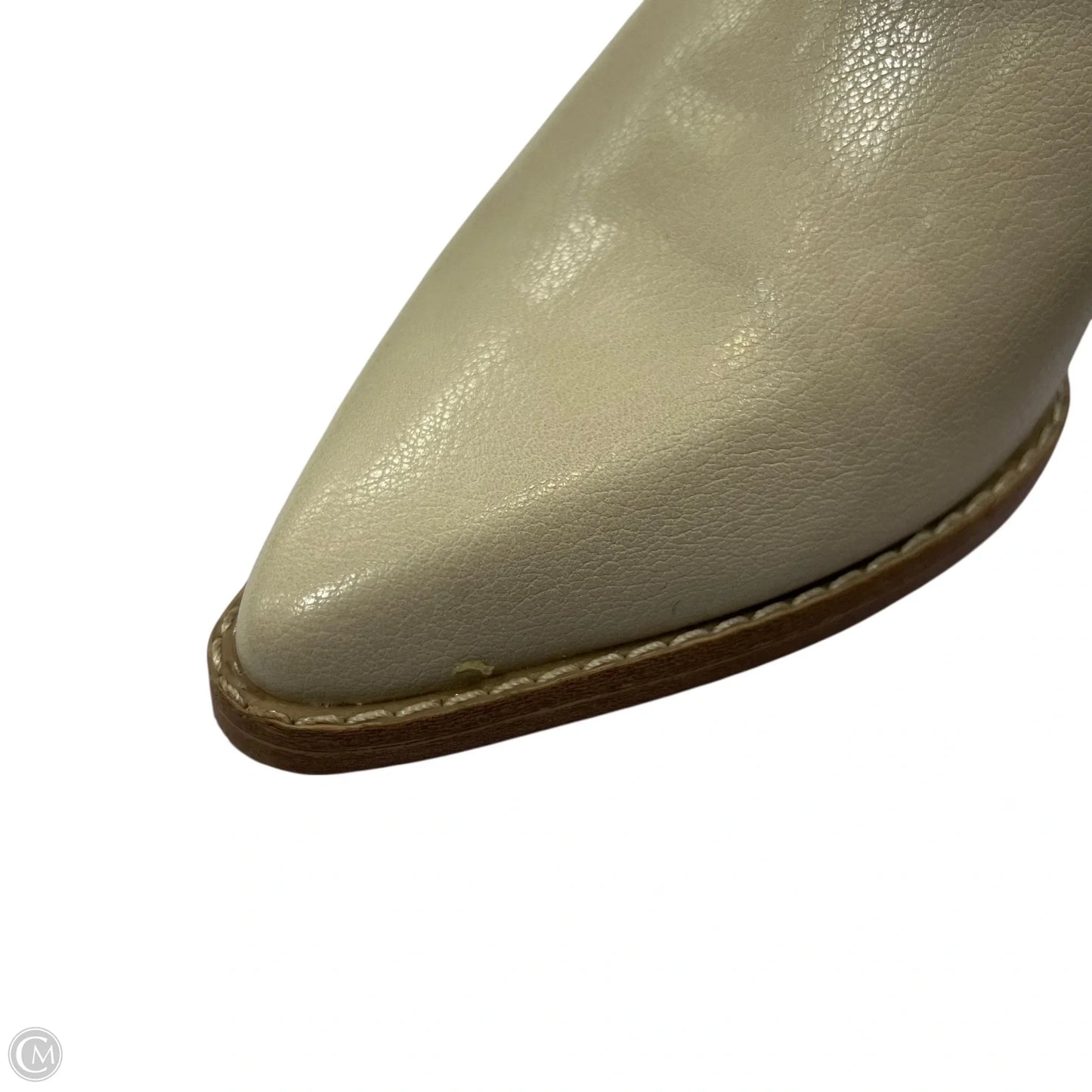 Boots Mid-calf Heels By Universal Thread In Cream, Size: 8.5
