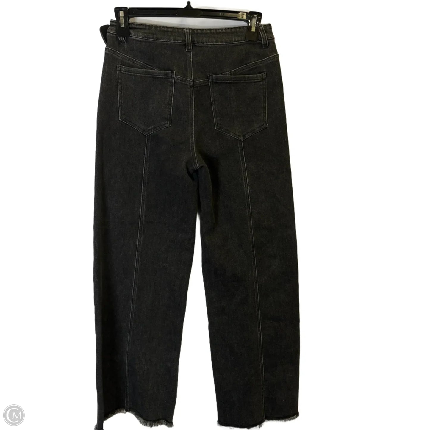 Jeans Straight By Entro In Black Denim, Size: M