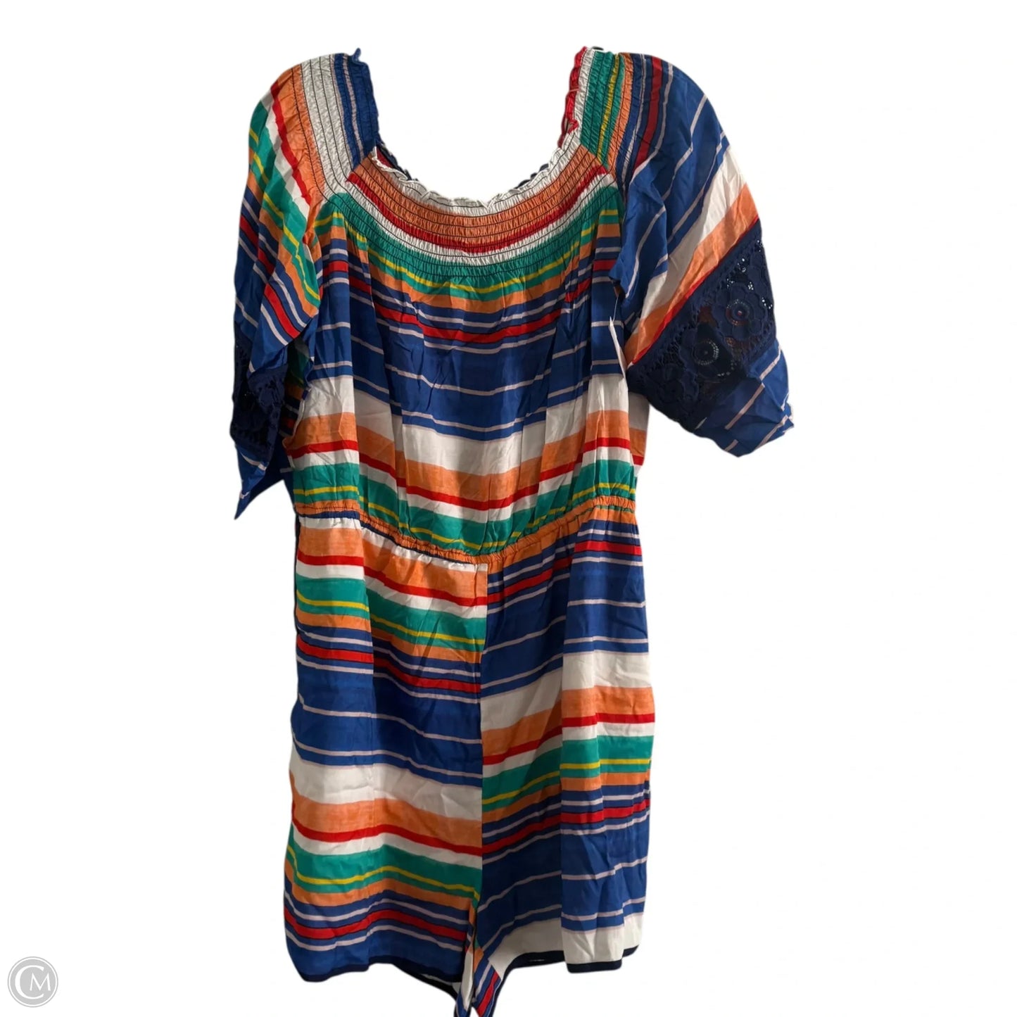 Romper By Clothes Mentor In Striped Pattern, Size: Xl