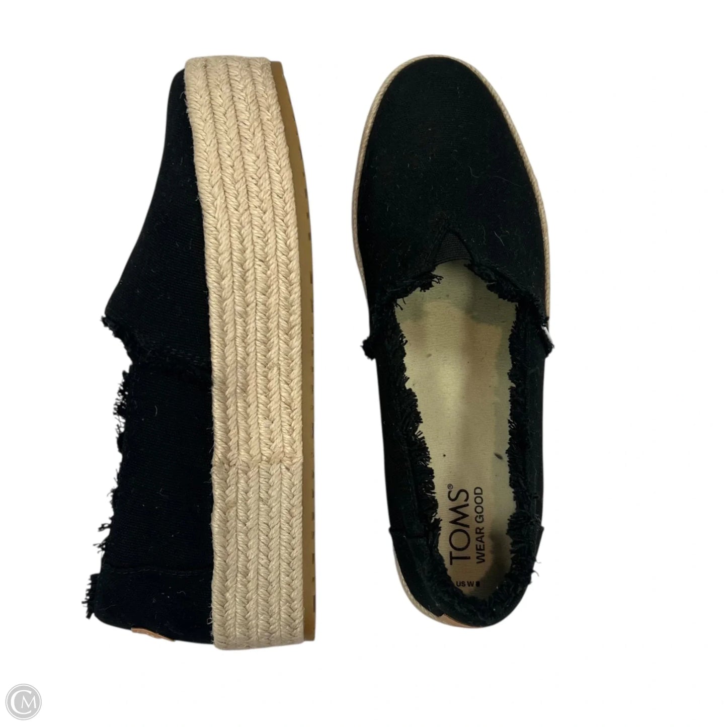 Shoes Heels Platform By Toms In Black, Size: 8