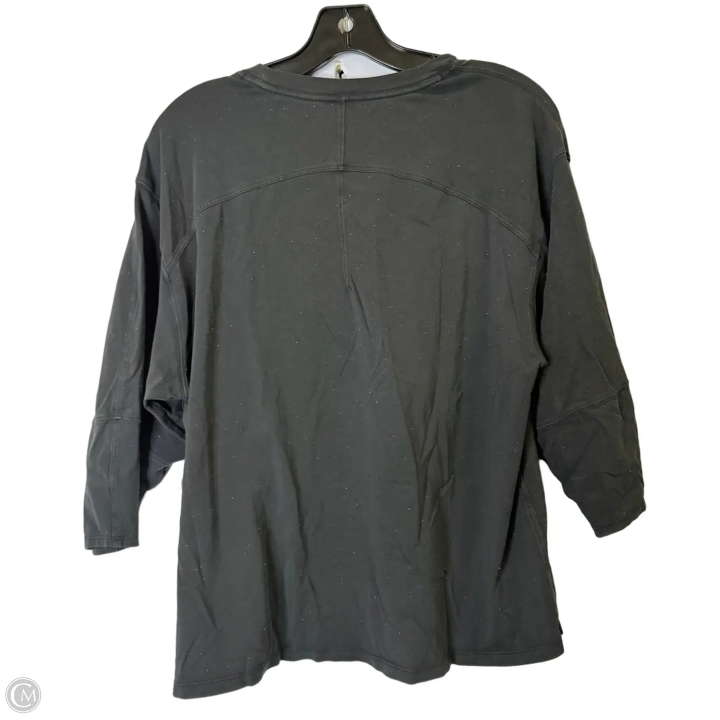 Athletic Top Short Sleeve By Lululemon In Black, Size: S