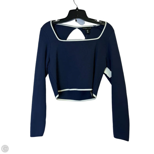 Top Long Sleeve By Sincerely Jules In Blue, Size: L