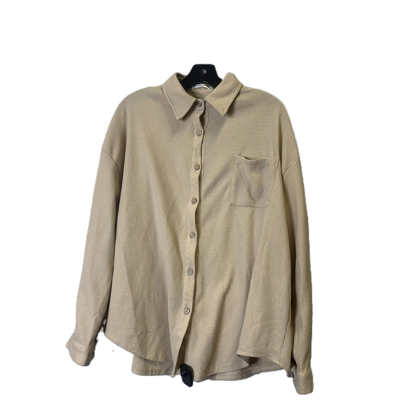 Top Long Sleeve By Clothes Mentor In Tan, Size: Xl