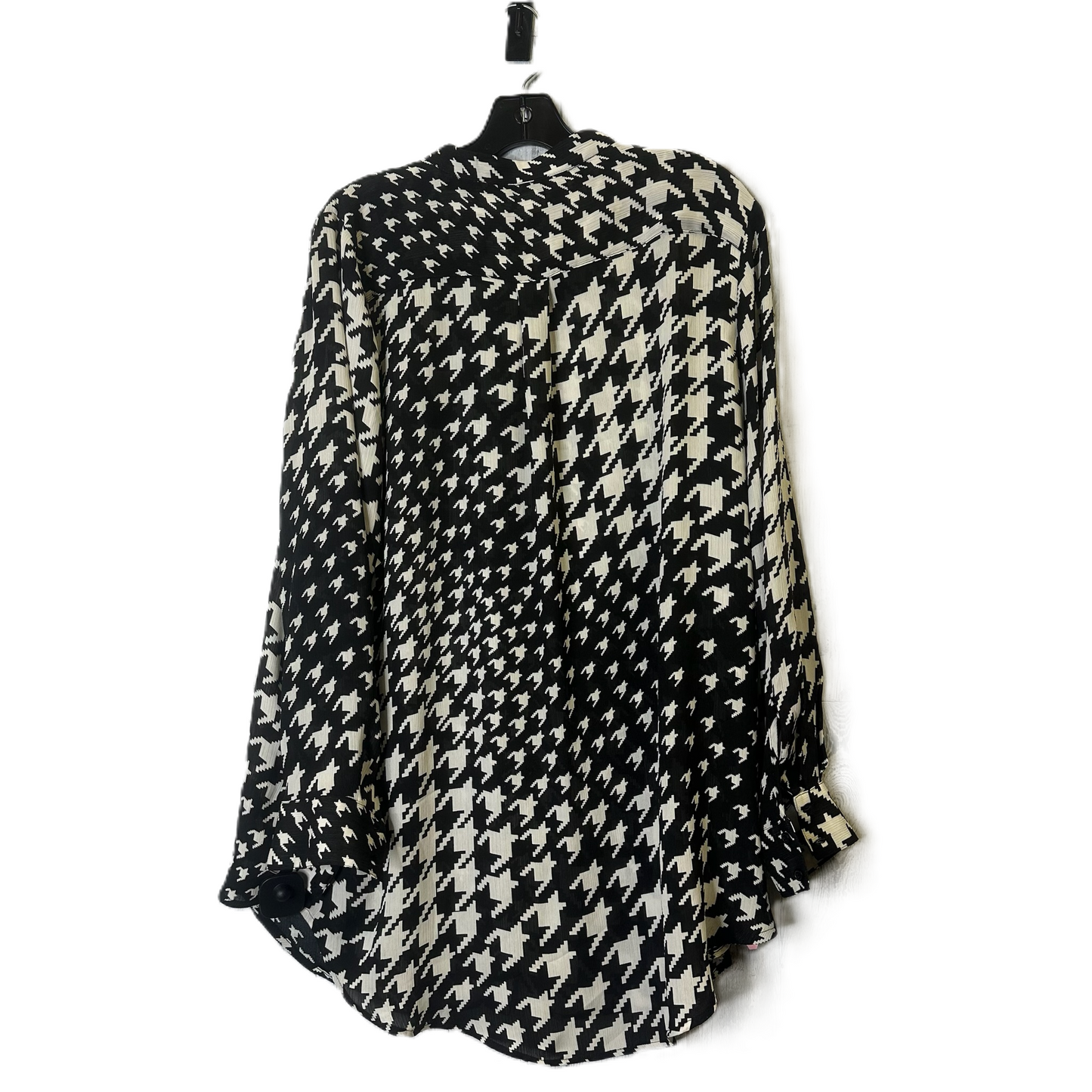 Top Long Sleeve By H&m In Black & Cream, Size: Xl