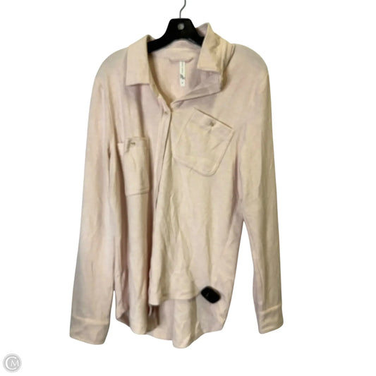 Jacket Shirt By Altard State In Pink, Size: L