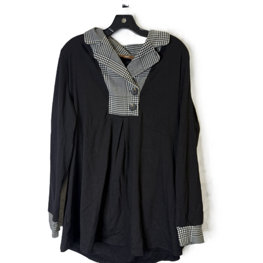 Top Long Sleeve By Clothes Mentor In Black, Size: Xl