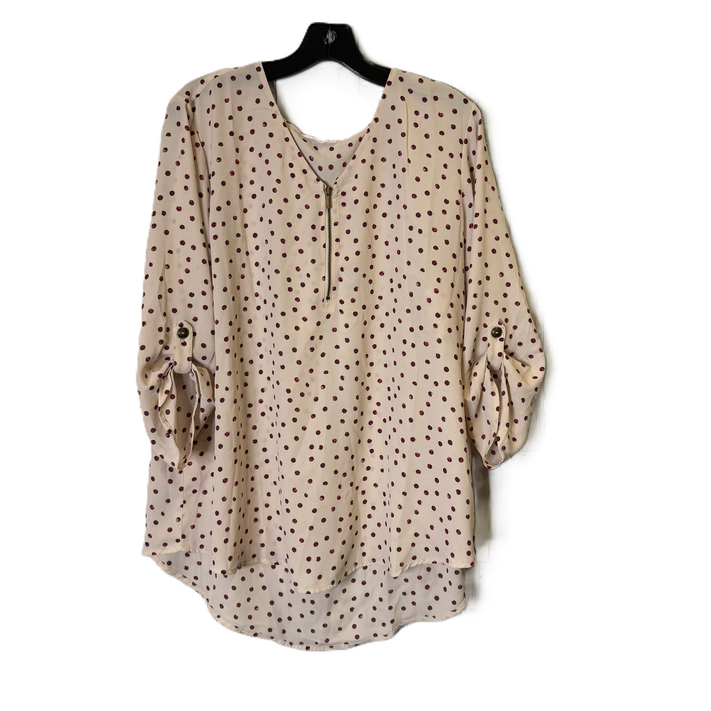 Top Long Sleeve By Maurices In Pink, Size: Xxl