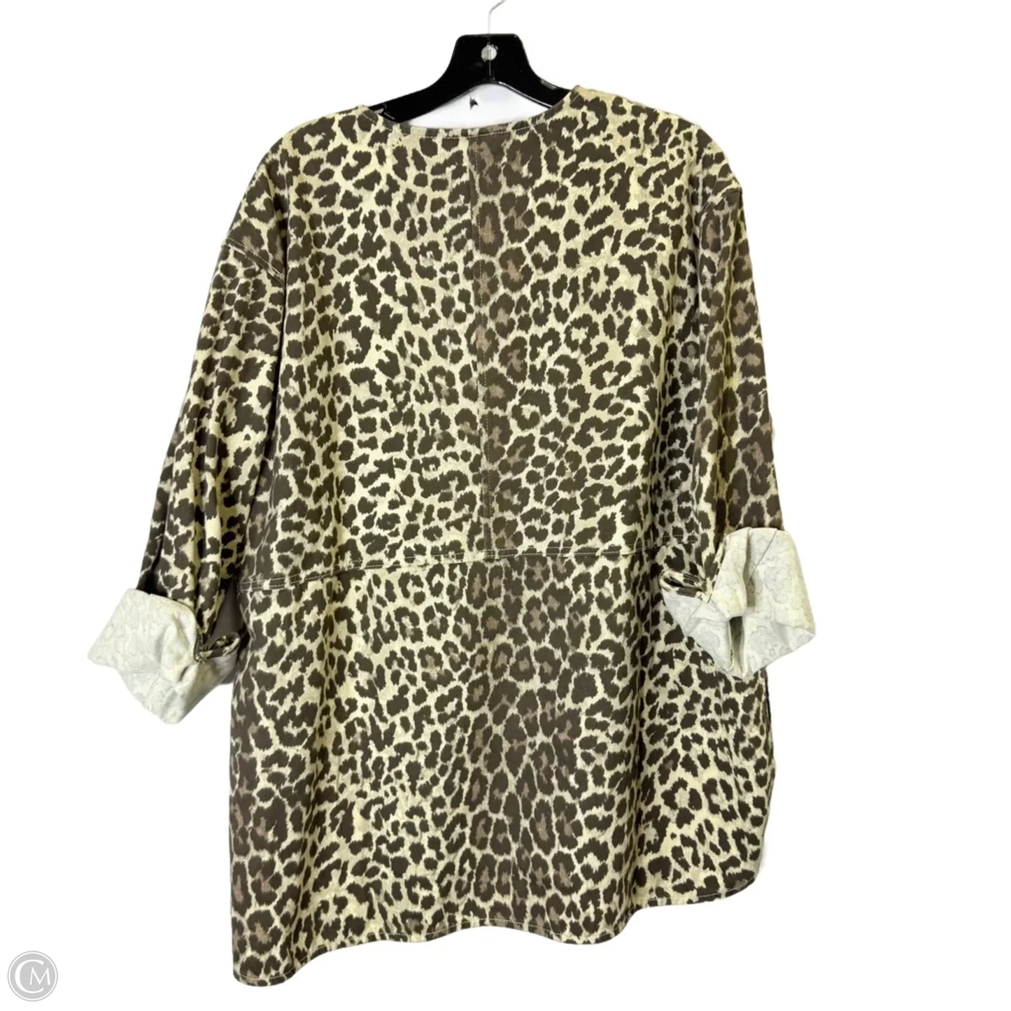 Top Long Sleeve By H&m In Animal Print, Size: M