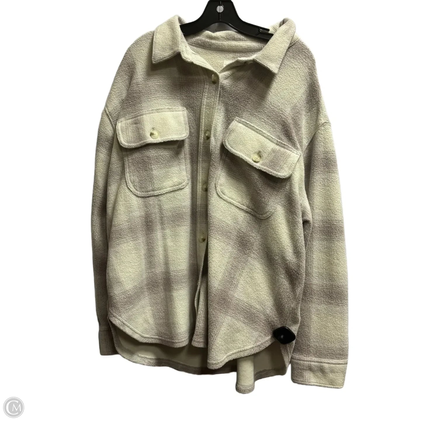 Jacket Shirt By American Eagle In Purple, Size: Xl