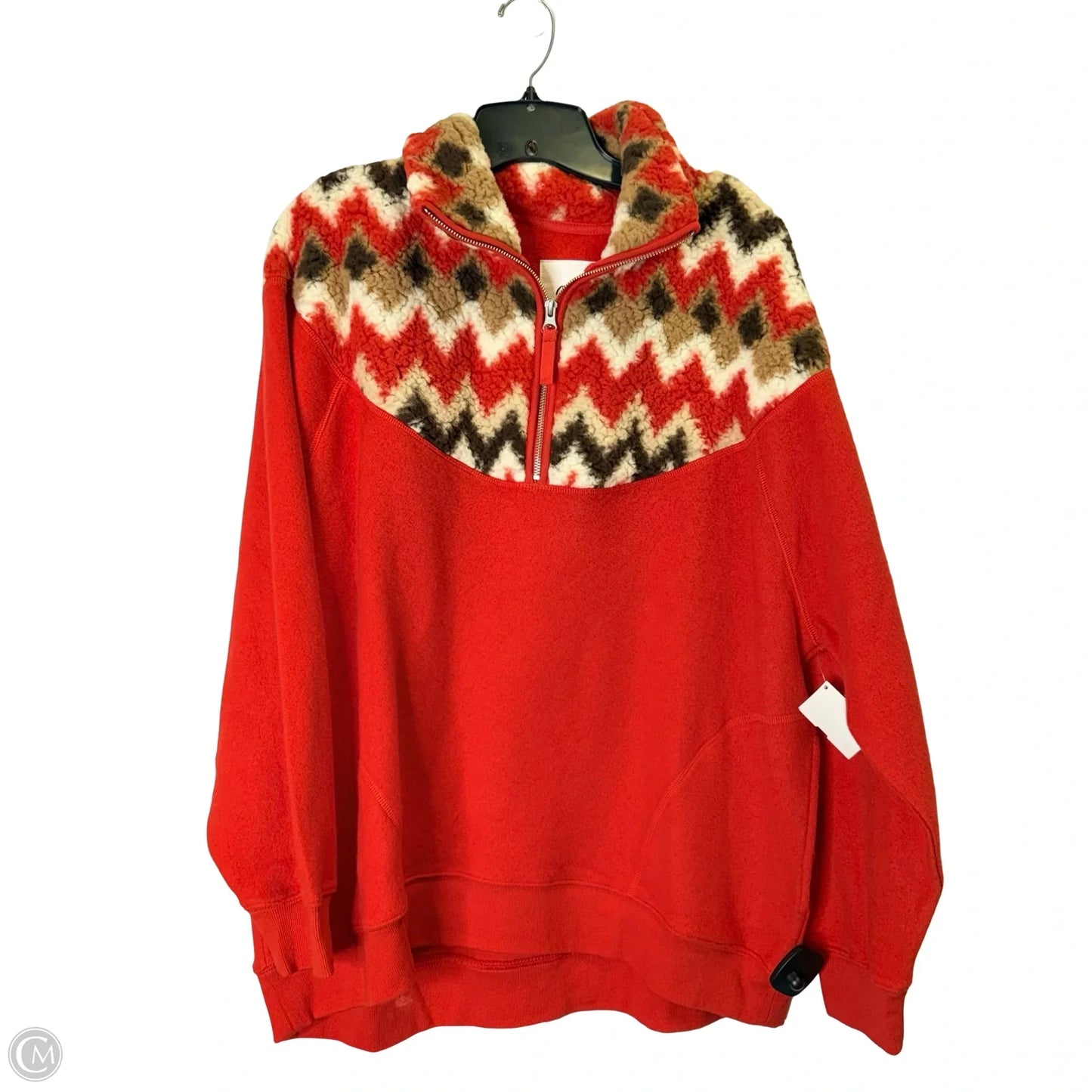 Sweatshirt Collar By Aerie In Red, Size: M