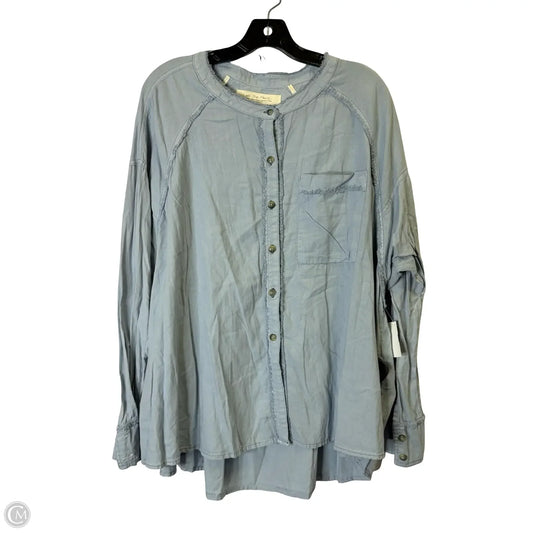 Top Long Sleeve By We The Free In Blue, Size: S