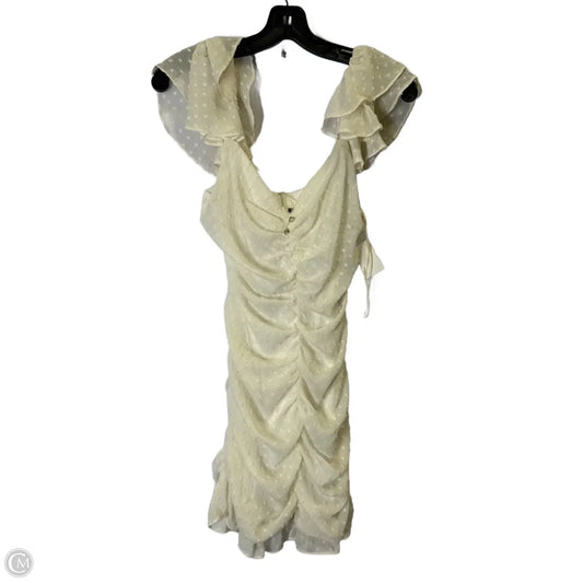 Dress Party Midi By Zara In White, Size: S