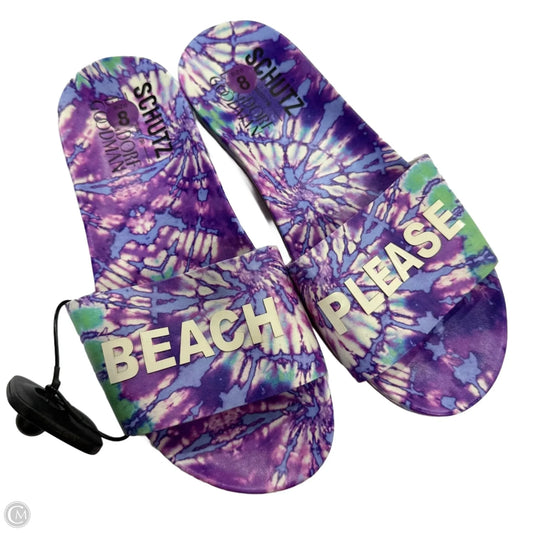 Sandals Flats By Schutz In Purple, Size: 8