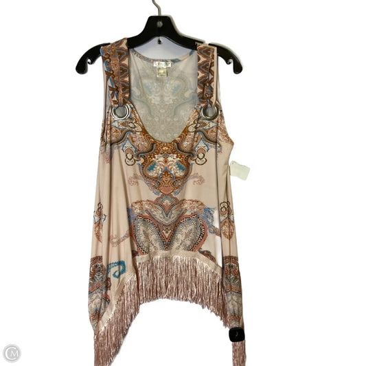 Top Sleeveless By Venus In Pink, Size: L