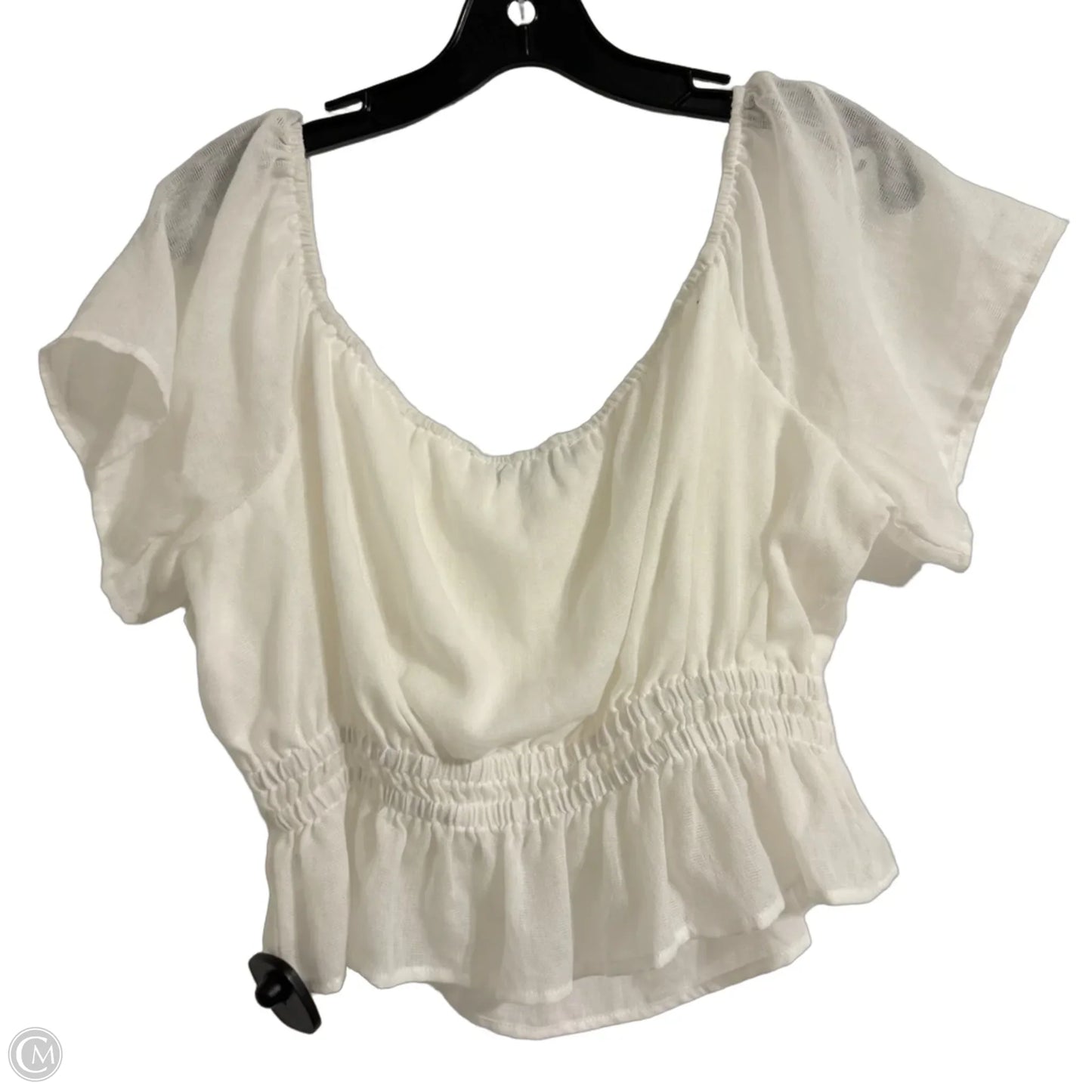 Top Short Sleeve By Hyfve In White, Size: M