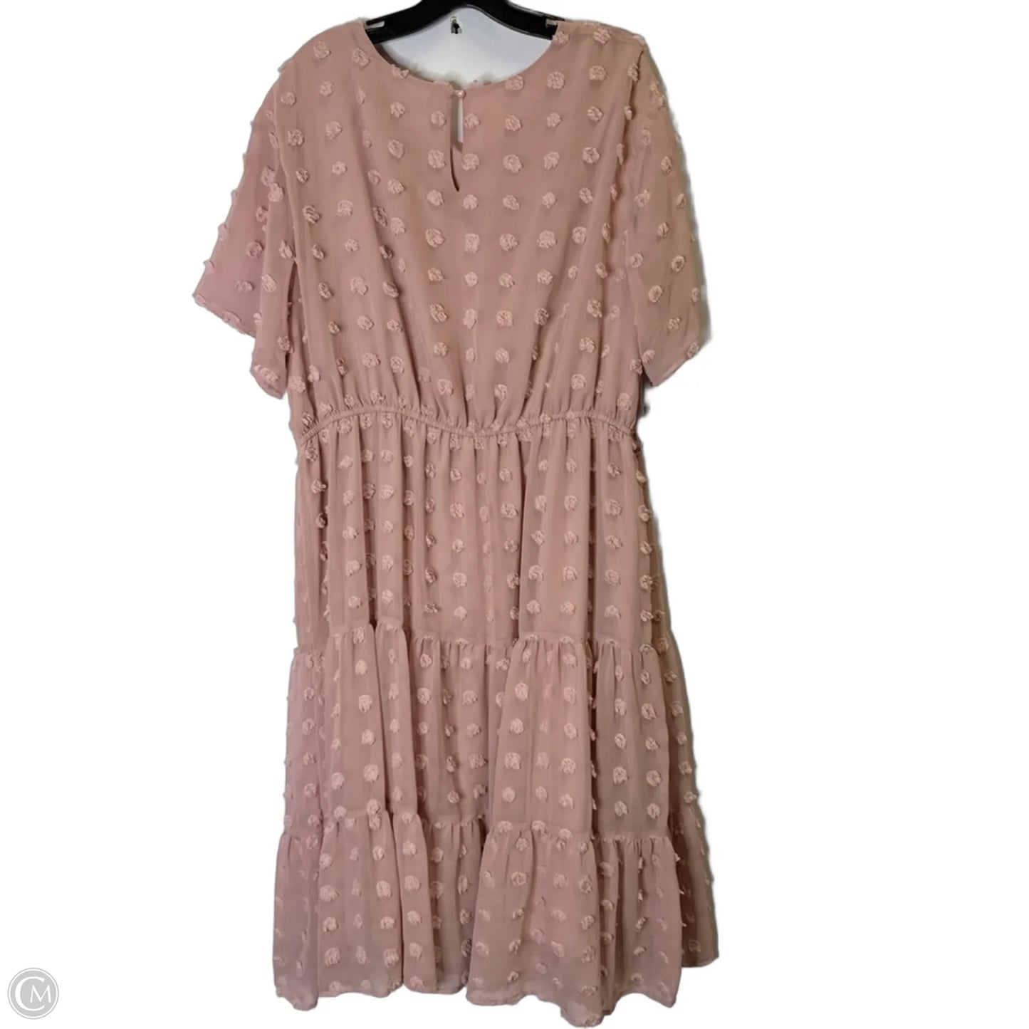 Dress Casual Midi By Clothes Mentor In Pink, Size: 2x