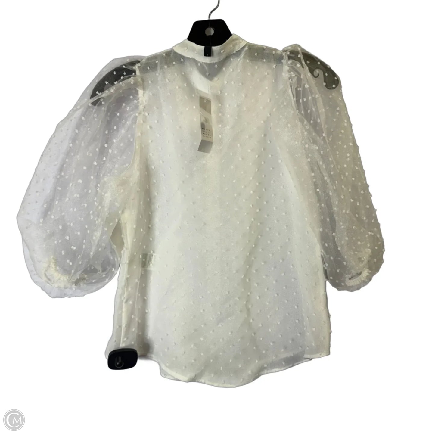 Top Short Sleeve By White House Black Market In White, Size: Xxsp
